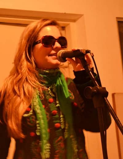 Singing performing