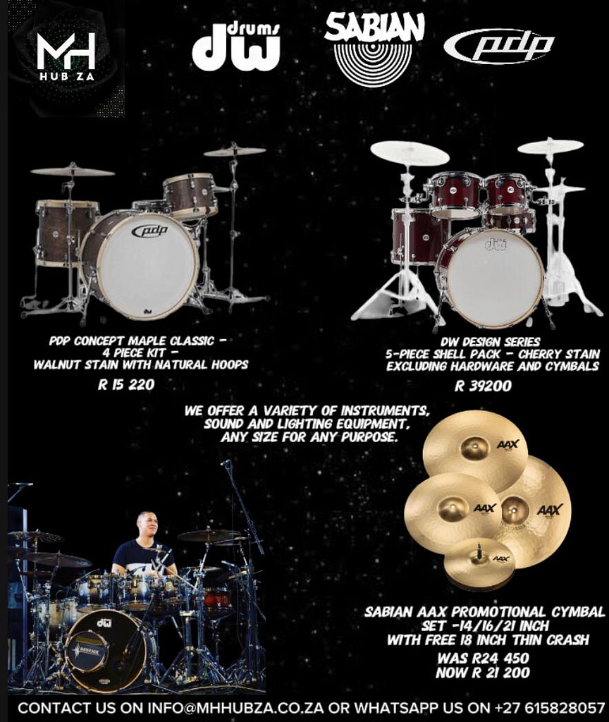 dw sabian pdp drum promo flyer